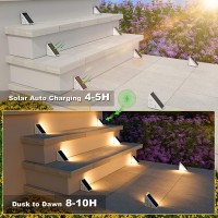 Volisun Solar Step Lights For Outside 16 Pack Solar Stair Lights Outdoor Waterproof Ip67 Led Outdoor Step Lights Outdoor Stai