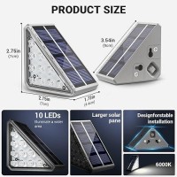 Niorsun Solar Stair Lights 24 Pack Solar Step Lights For Outside Auto On Off Solar Lights For Steps Stair Patio Yard Porch Front