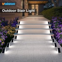 Volisun Solar Step Lights For Outside Solar Stair Lights Outdoor Waterproof Ip67 Led Outdoor Step Lights Outdoor Stair Lights