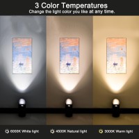 Zeyuehui 2 Pack Uplighting Indoor Floor Can Light With Remote And Timer 3 Color Temperatures Dimmable Up Lights With 6000K4000K