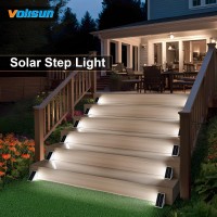 Volisun Solar Step Lights For Outside 24 Pack Solar Stair Lights Outdoor Waterproof Ip68 Led Outdoor Step Lights Outdoor Stai