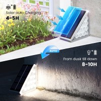 Jofios Solar Stair Lights For Outside 16Pack Solar Step Lights Outdoor Waterproof Ip67 Stair Lights Outdoor Stair Lights Outdoor