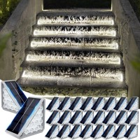 Jofios Solar Step Lights For Outside 24Pack Solar Step Lights Outdoor Waterproof Ip67 Stair Lights Outdoor Stair Lights Outdoor