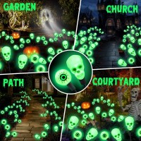 Fensan Solar Halloween Lights Outdoorhalloween Decorations Outdoor Scary Halloween Eyeball Lights2Packs 16Ledip65 Waterproof