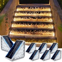 Jofios Solar Stair Lights For Outside 8Pack Solar Step Lights Outdoor Waterproof Ip67 Stair Lights Outdoor Stair Lights Outdoor