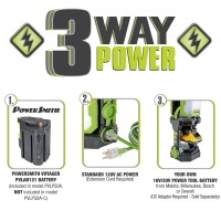 Powersmith 5000 Lumen Work Light Jobsite Area Work Light With 3Way Power Voyager Battery Included Pvlp50A