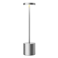 Sakringt Cordless Table Lamps Rechargeable 6000Mah Portable Battery Operated Led Table Light For Restaurant Outdoor Silver