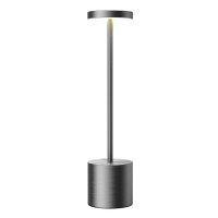 Sakringt Cordless Table Lamps Rechargeable 6000Mah Portable Battery Operated Led Table Light For Restaurant Outdoor Grey