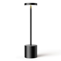 Sakringt Cordless Table Lamps Rechargeable6000Mah Portable Battery Operated Led Table Light For Restaurant Outdoor Black