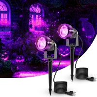 Jandcase Purple Halloween Landscape Lighting Outdoor Auto On Off Outdoor Halloween Spot Lights Ip66 Waterproof Purple Landscap