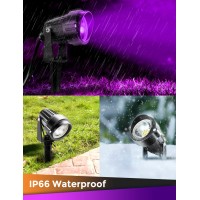 Jandcase Purple Halloween Landscape Lighting Outdoor Auto On Off Outdoor Halloween Spot Lights Ip66 Waterproof Purple Landscap