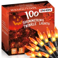 Orange Halloween Lights 508 Ft 40 Of 200 Count Incandescent Halloween Twinkle Lights End To End Connectable Halloween Decorat