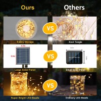 500 Led Solar Powered Fairy Lights 164Ft Extralong Solar Twinkle Lights With Remote Timer For Outdoor Tree Backyard Garden Part