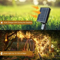 500 Led Solar Powered Fairy Lights 164Ft Extralong Solar Twinkle Lights With Remote Timer For Outdoor Tree Backyard Garden Part