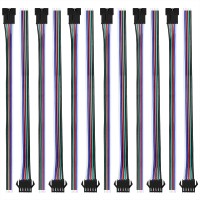 Visdoll 30 Pairs Jst Sm 5 Pin Connectors Femalemale 20Awg Wire 15Cm Cable Led Strip Connector For 5050 Rgbw Rgbww Led Strip Lig