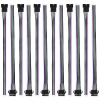 Visdoll 30 Pairs Jst Sm 5 Pin Connectors Femalemale 20Awg Wire 15Cm Cable Led Strip Connector For 5050 Rgbw Rgbww Led Strip Lig