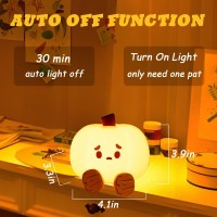 Pumpkin Night Light Cute Halloween Pumpkin Light Decoration Rechargeable Silicone Led Lamp Nursery Night Light For Kids Pump