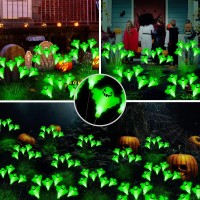 Betrihyes Outdoor Halloween Decorations Solar Garden Ghost Lights2Packs 12Led Halloween Lights Swaying Firefly With Magic Ghost