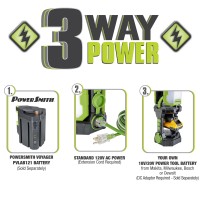 Powersmith Voyager Cordless Work Light Powered With Your Power Tool Battery Or Extension Cord Light Only Adaptor And Battery S