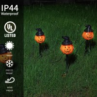 Chyparty 7Ft Halloween Pumpkin Pathway Stake Lights 4 Pack Halloween Pathway Lights Orange Jackolantern String Lights For Ya