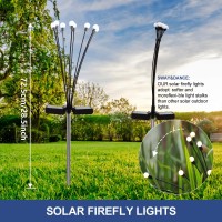 Yestark Firefly Solar Garden Lights Plus Swaying Fairy Garden Lights Yard Decor Outdoor Waterproof Solar Plant Lights For Ou