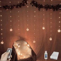 Yolight Wishing Ball Curtain Lights 200 Led Window Curtain String Lights With Remote Usb Battery Powered Twinkle Globe Fairy Li