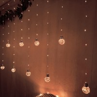 Yolight Wishing Ball Curtain Lights 200 Led Window Curtain String Lights With Remote Usb Battery Powered Twinkle Globe Fairy Li