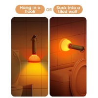 Amaredom Plunger Night Light Cute Plunger Lamp Wooden Bar Silicone Funny Nightlight Rechargeable Led Funny Flashlight With 30