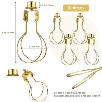 Honoson Bulb Lamp Shade Light Bulb Lamp Shade Clip On Lampshade Adapter Includes Finial And Lampshade Levellers For Lamp Shade R