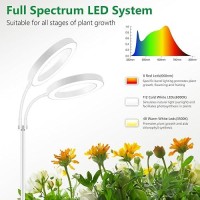 Aumtrly Large Plant Light For Indoor Plants 2 Head Full Spectrum Grow Light With 68 Adjustable Stand For Growing Large Tall P