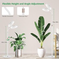 Aumtrly Large Plant Light For Indoor Plants 2 Head Full Spectrum Grow Light With 68 Adjustable Stand For Growing Large Tall P