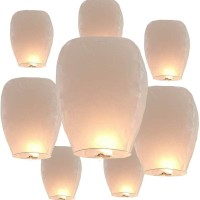 10 Pack Chinese Lanterns To Release In Heaven Multicolored Flying Lanterns Paper Lantern Hanging Paper Lanterns Wish Lantern M