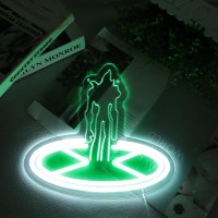 Tiabuy Alien Projector Watch Neon Signs Ben Anime Neon Lights 10 For Wall Decor Watch Led Neon Lights With Dimmable For Bedroom