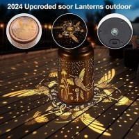 Hummingbird Solar Lantern Outdoor Hanging Lights Birthday Gifts For Women Mom And Grandma Hummingbird Metal Garden Decor Outdoor