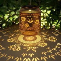 Hummingbird Solar Lanterns Outdoor Birthdays Gifts For Women Mom Grandma Metal Hollow Out Garden Decor Hanging Lantern Waterproo