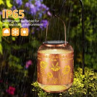 Hummingbird Solar Lanterns Outdoor Birthdays Gifts For Women Mom Grandma Metal Hollow Out Garden Decor Hanging Lantern Waterproo