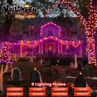 Smart Christmas Tree Lights Color Changing 65Ft 200 Leds Halloween Decoration Outdoor Indoor Lights Waterproof Connectable Hall