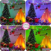 Smart Christmas Tree Lights Color Changing 656Ft 200 Leds Halloween Decoration Outdoor Indoor Lights Waterproof Connectable Ha