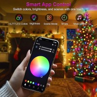 Smart Christmas Tree Lights Color Changing 656Ft 200 Leds Halloween Decoration Outdoor Indoor Lights Waterproof Connectable Ha