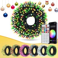 Smart Christmas Tree Lights Color Changing 656Ft 200 Leds Halloween Decoration Outdoor Indoor Lights Waterproof Connectable Ha