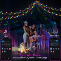 Comfyaura Connectable Smart App Halloween String Lights 656Ft 200 Led Christmas Decorations Outdoor Indoor Lights Waterproof