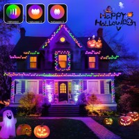 Comfyaura Connectable Smart App Halloween String Lights 656Ft 200 Led Christmas Decorations Outdoor Indoor Lights Waterproof