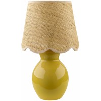 Boutiquerugs Salgareda Boho Ceramic And Jute Bedside Table Lamp For Bedroom Nightstand End Side Table Lamp For Living Room S