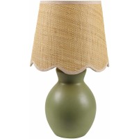 Boutiquerugs Salgareda Boho Ceramic And Jute Bedside Table Lamp For Bedroom Nightstand End Side Table Lamp For Living Room S