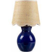 Boutiquerugs Salgareda Boho Ceramic And Jute Bedside Table Lamp For Bedroom Nightstand End Side Table Lamp For Living Room S