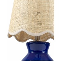 Boutiquerugs Salgareda Boho Ceramic And Jute Bedside Table Lamp For Bedroom Nightstand End Side Table Lamp For Living Room S