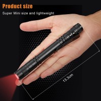 Tuanse 12 Pcs Red Light Flashlight Red Led Flashlight Red Light Pen Light Flashlight Super Bright Red Flashlight Red Torch For A