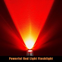 Tuanse 12 Pcs Red Light Flashlight Red Led Flashlight Red Light Pen Light Flashlight Super Bright Red Flashlight Red Torch For A