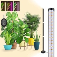 Fregenbo Grow Lights For Indoor Plants 243 Leds Plant Growing Lights With 3 Color Changing Red Blue Full Spectrum 48Inch Heigh