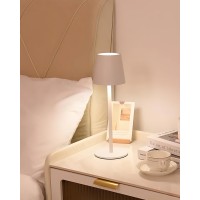 Jackyled Cordless Table Lamps Rechargeable 3 Adjustable Height 5000Mah Battery Operated 3 Colors Smooth Dimming Portable Led